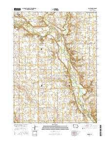 Cooper Iowa Current topographic map, 1:24000 scale, 7.5 X 7.5 Minute, Year 2015