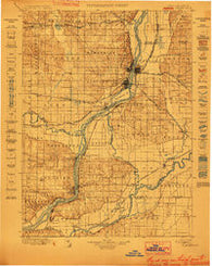 Cordova Illinois Historical topographic map, 1:125000 scale, 30 X 30 Minute, Year 1899