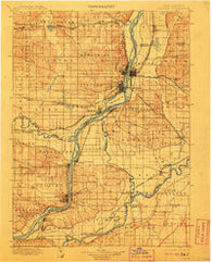 Cordova Illinois Historical topographic map, 1:125000 scale, 30 X 30 Minute, Year 1899