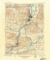 Cordova Illinois Historical topographic map, 1:125000 scale, 30 X 30 Minute, Year 1899