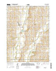 Corley Iowa Current topographic map, 1:24000 scale, 7.5 X 7.5 Minute, Year 2015