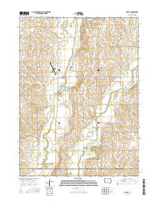 Corley Iowa Current topographic map, 1:24000 scale, 7.5 X 7.5 Minute, Year 2015