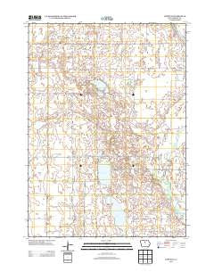 Cornelia Iowa Historical topographic map, 1:24000 scale, 7.5 X 7.5 Minute, Year 2013