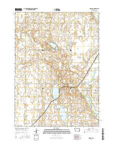 Cornelia Iowa Current topographic map, 1:24000 scale, 7.5 X 7.5 Minute, Year 2015