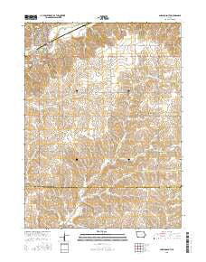 Corning South Iowa Current topographic map, 1:24000 scale, 7.5 X 7.5 Minute, Year 2015