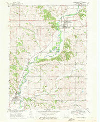 Correctionville Iowa Historical topographic map, 1:24000 scale, 7.5 X 7.5 Minute, Year 1969