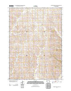 Correctionville NW Iowa Historical topographic map, 1:24000 scale, 7.5 X 7.5 Minute, Year 2013