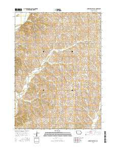 Correctionville SE Iowa Current topographic map, 1:24000 scale, 7.5 X 7.5 Minute, Year 2015