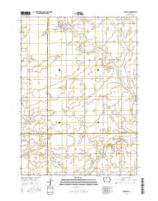 Corwith Iowa Current topographic map, 1:24000 scale, 7.5 X 7.5 Minute, Year 2015