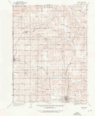 Corydon Iowa Historical topographic map, 1:62500 scale, 15 X 15 Minute, Year 1934