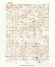 Corydon Iowa Historical topographic map, 1:62500 scale, 15 X 15 Minute, Year 1934