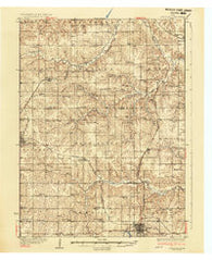Corydon Iowa Historical topographic map, 1:62500 scale, 15 X 15 Minute, Year 1937