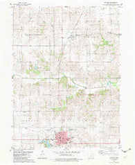 Corydon Iowa Historical topographic map, 1:24000 scale, 7.5 X 7.5 Minute, Year 1982