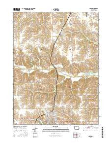 Corydon Iowa Current topographic map, 1:24000 scale, 7.5 X 7.5 Minute, Year 2015