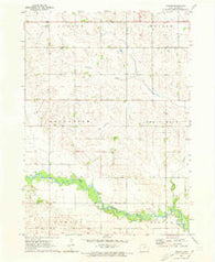 Coster Iowa Historical topographic map, 1:24000 scale, 7.5 X 7.5 Minute, Year 1971