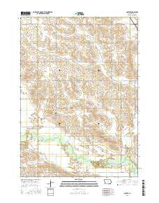 Coster Iowa Current topographic map, 1:24000 scale, 7.5 X 7.5 Minute, Year 2015
