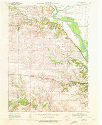 Cotter Iowa Historical topographic map, 1:24000 scale, 7.5 X 7.5 Minute, Year 1970