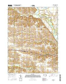 Cotter Iowa Current topographic map, 1:24000 scale, 7.5 X 7.5 Minute, Year 2015