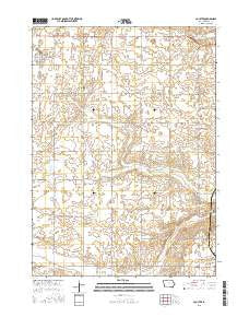 Coulter Iowa Current topographic map, 1:24000 scale, 7.5 X 7.5 Minute, Year 2015