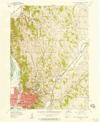 Council Bluffs North Iowa Historical topographic map, 1:24000 scale, 7.5 X 7.5 Minute, Year 1956