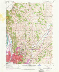 Council Bluffs North Iowa Historical topographic map, 1:24000 scale, 7.5 X 7.5 Minute, Year 1956