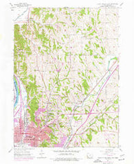 Council Bluffs North Iowa Historical topographic map, 1:24000 scale, 7.5 X 7.5 Minute, Year 1956