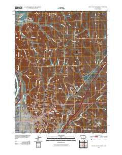 Council Bluffs North Iowa Historical topographic map, 1:24000 scale, 7.5 X 7.5 Minute, Year 2010