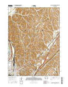 Council Bluffs North Iowa Current topographic map, 1:24000 scale, 7.5 X 7.5 Minute, Year 2015