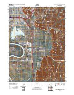 Council Bluffs South Iowa Historical topographic map, 1:24000 scale, 7.5 X 7.5 Minute, Year 2010