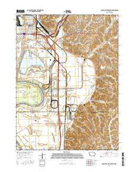 Council Bluffs South Iowa Current topographic map, 1:24000 scale, 7.5 X 7.5 Minute, Year 2015