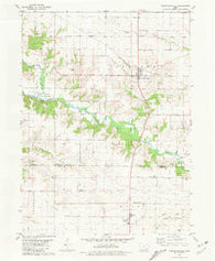 Crawfordsville Iowa Historical topographic map, 1:24000 scale, 7.5 X 7.5 Minute, Year 1981