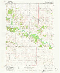 Crawfordsville Iowa Historical topographic map, 1:24000 scale, 7.5 X 7.5 Minute, Year 1981