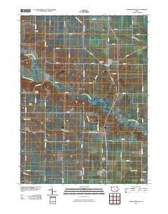 Crawfordsville Iowa Historical topographic map, 1:24000 scale, 7.5 X 7.5 Minute, Year 2010
