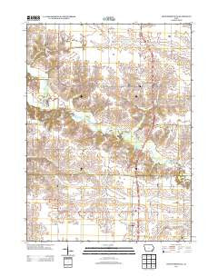 Crawfordsville Iowa Historical topographic map, 1:24000 scale, 7.5 X 7.5 Minute, Year 2013