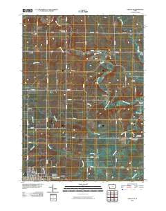 Cresco NE Iowa Historical topographic map, 1:24000 scale, 7.5 X 7.5 Minute, Year 2010