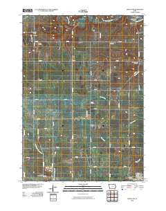 Cresco NW Iowa Historical topographic map, 1:24000 scale, 7.5 X 7.5 Minute, Year 2010