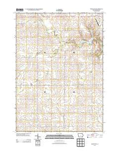 Cresco SW Iowa Historical topographic map, 1:24000 scale, 7.5 X 7.5 Minute, Year 2013