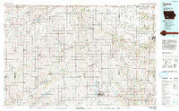 Creston Iowa Historical topographic map, 1:100000 scale, 30 X 60 Minute, Year 1993