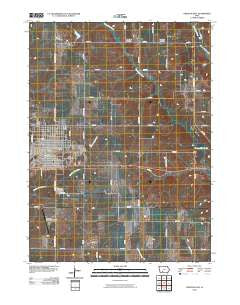 Creston East Iowa Historical topographic map, 1:24000 scale, 7.5 X 7.5 Minute, Year 2010