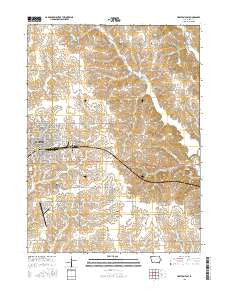Creston East Iowa Current topographic map, 1:24000 scale, 7.5 X 7.5 Minute, Year 2015