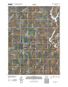 Creston West Iowa Historical topographic map, 1:24000 scale, 7.5 X 7.5 Minute, Year 2010