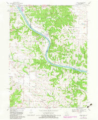 Croton Iowa Historical topographic map, 1:24000 scale, 7.5 X 7.5 Minute, Year 1968