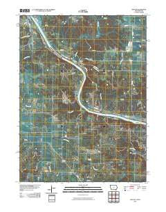 Croton Iowa Historical topographic map, 1:24000 scale, 7.5 X 7.5 Minute, Year 2010