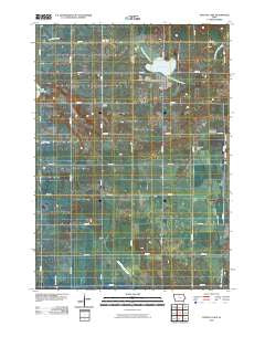 Crystal Lake Iowa Historical topographic map, 1:24000 scale, 7.5 X 7.5 Minute, Year 2010