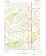 Cumming Iowa Historical topographic map, 1:24000 scale, 7.5 X 7.5 Minute, Year 1972
