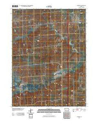 Cumming Iowa Historical topographic map, 1:24000 scale, 7.5 X 7.5 Minute, Year 2010