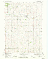Cushing Iowa Historical topographic map, 1:24000 scale, 7.5 X 7.5 Minute, Year 1969
