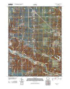 Danville Iowa Historical topographic map, 1:24000 scale, 7.5 X 7.5 Minute, Year 2010