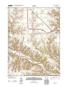 Danville Iowa Historical topographic map, 1:24000 scale, 7.5 X 7.5 Minute, Year 2013