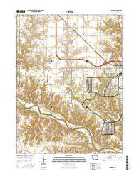 Danville Iowa Current topographic map, 1:24000 scale, 7.5 X 7.5 Minute, Year 2015